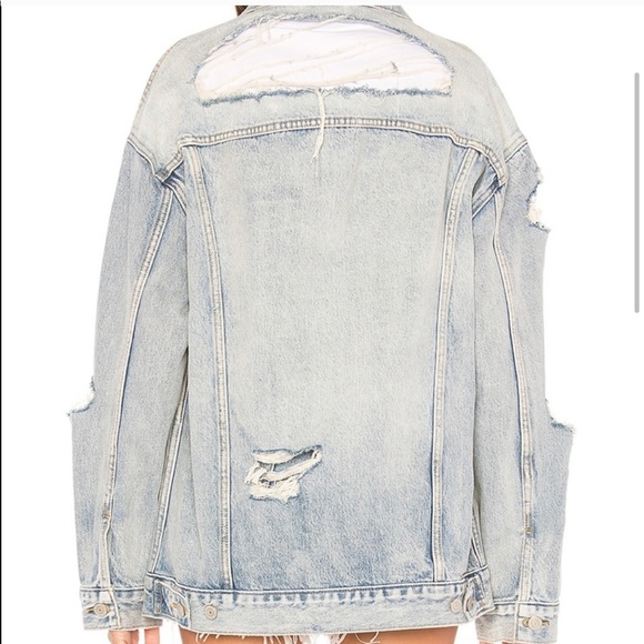 Levi’s Oversized Destroyed Denim Jacket - Picture 3 of 11